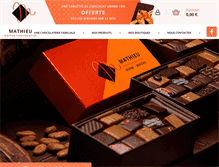 Tablet Screenshot of mathieu-chocolatier.com